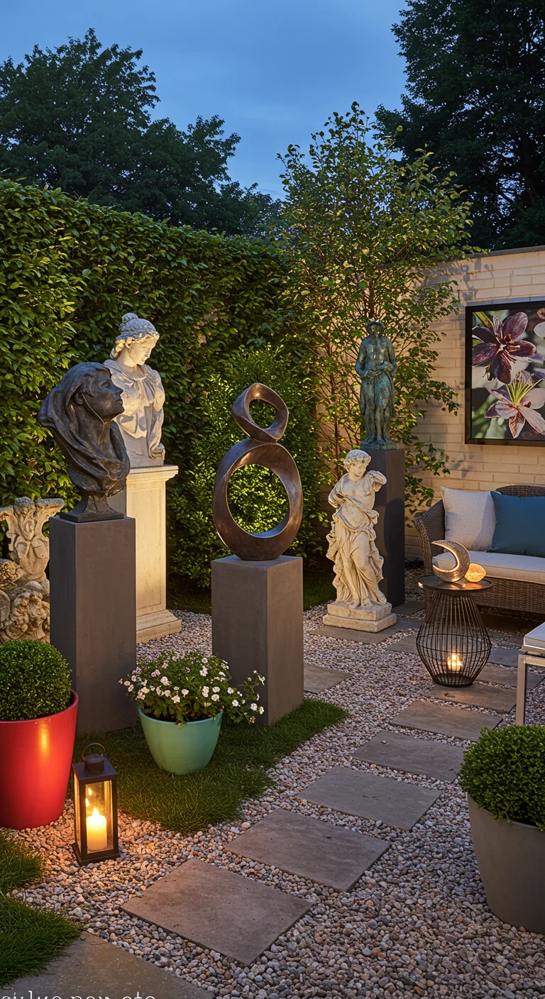 24. Artful Accents: Adding Sculptures and Artwork