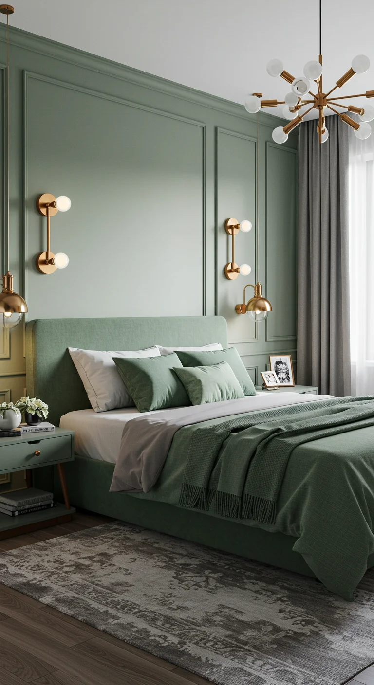 8. Light Fixtures: Illuminating Your Sage and Grey Space