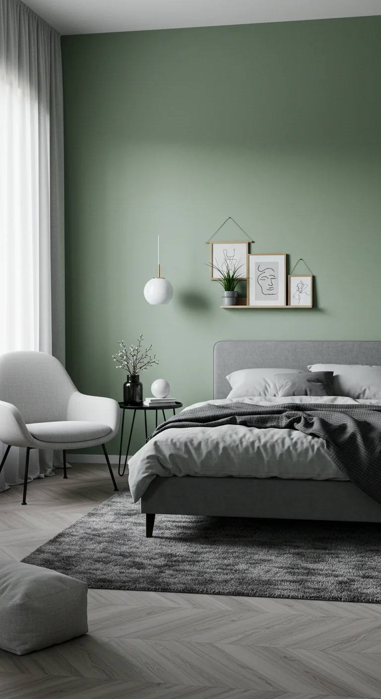 17. Minimalist Marvel: Less is More with Sage and Grey