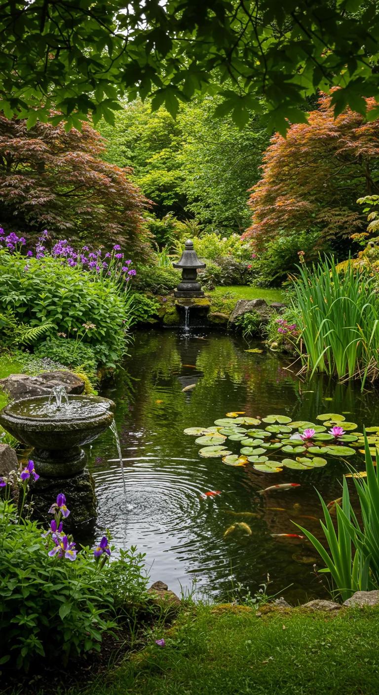 8. Water Features: Creating Tranquility with Fountains and Ponds
