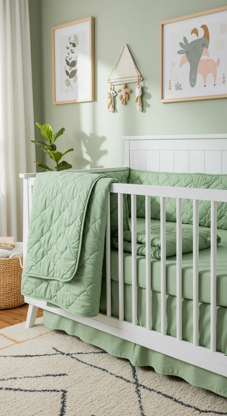 2. Crib Comfort: Choosing the Perfect Sage Green Bedding