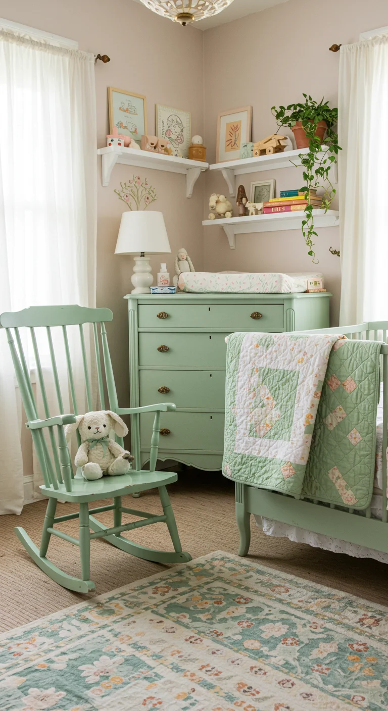 28. Vintage Finds: Thrifted Sage Green Treasures