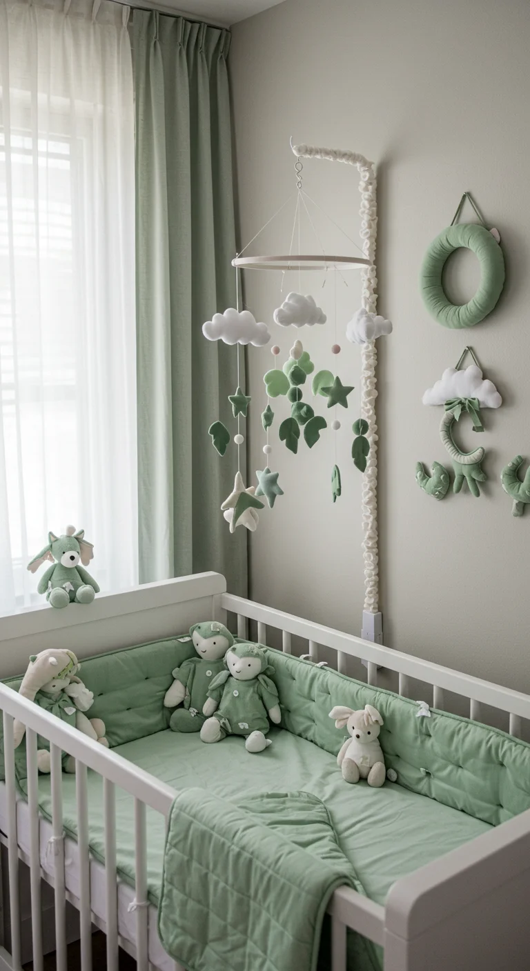 30. Sweet Accessories: Sage Green Mobile Ideas