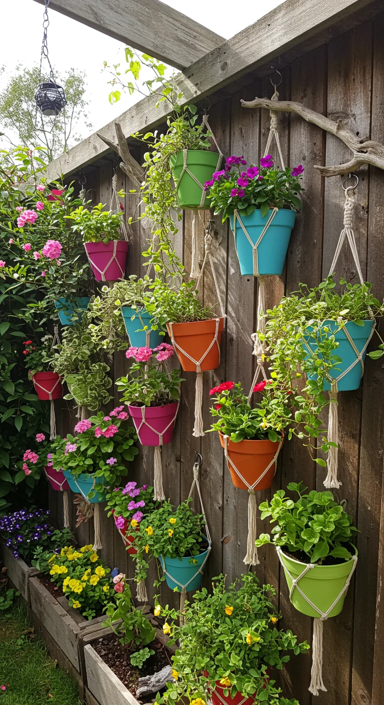 11. Hanging Gardens: Vertical Art for Limited Spaces