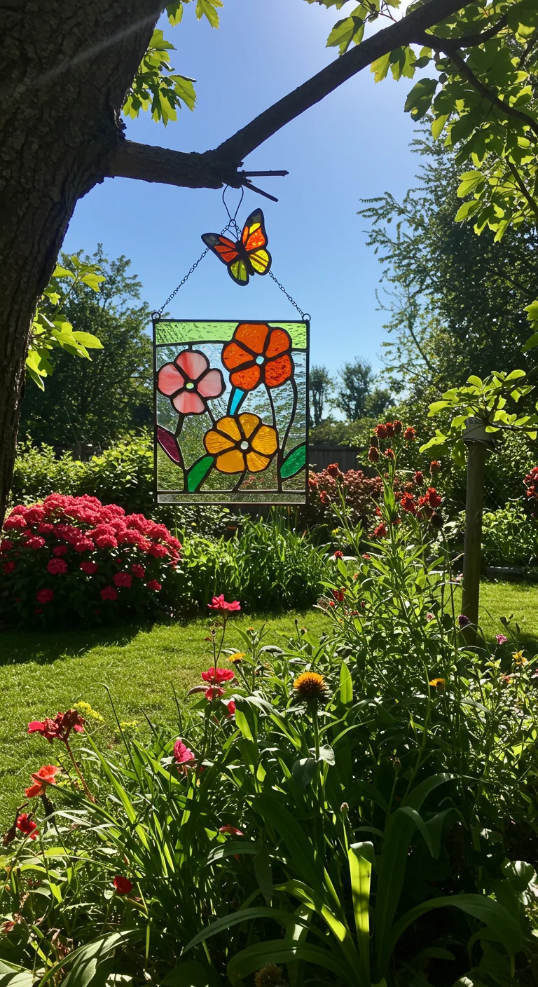 16. Stained Glass Sun Catchers: Catching Light and Imagination