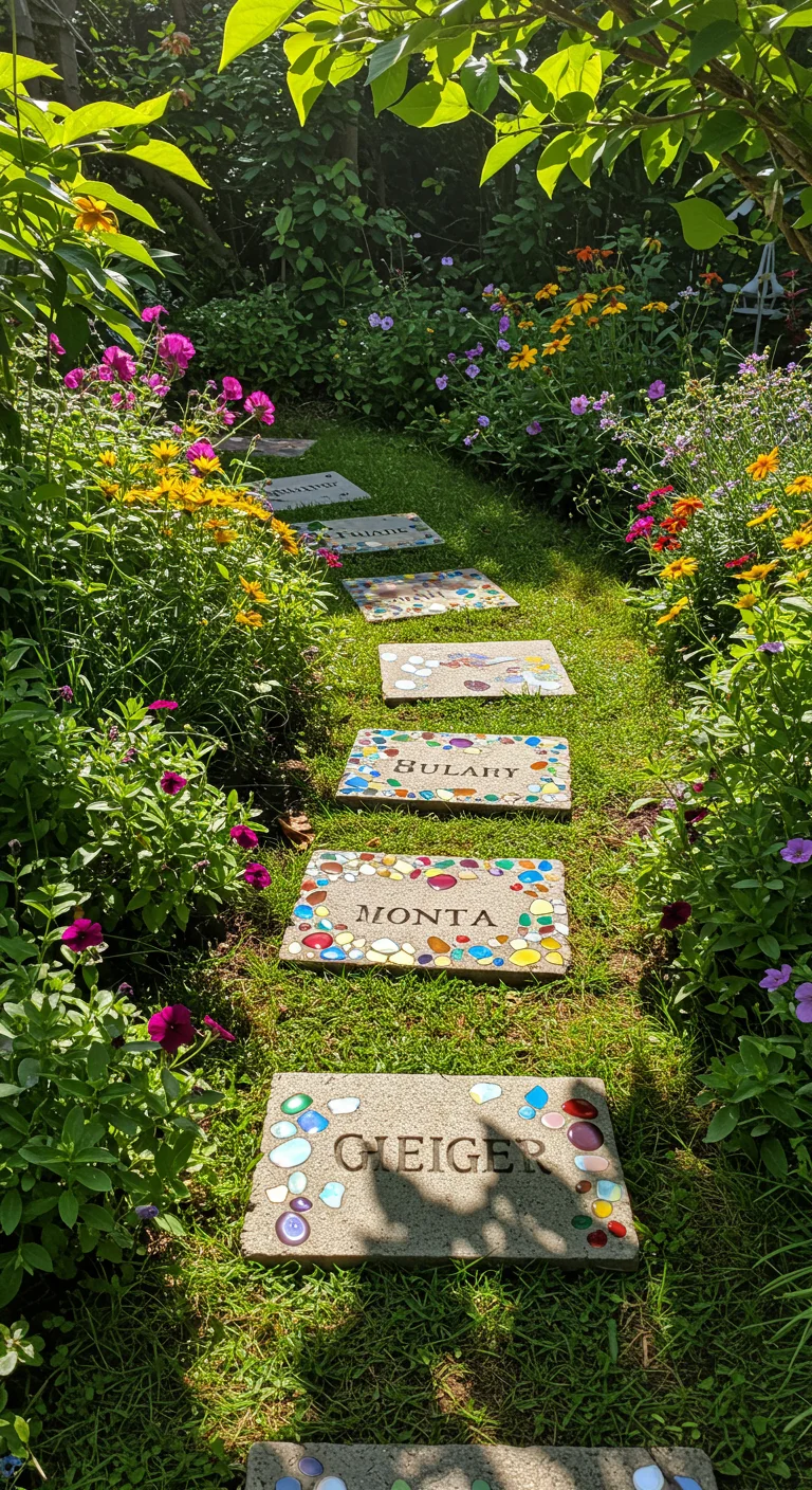 22. Garden Stepping Stones: Personalizing Your Path