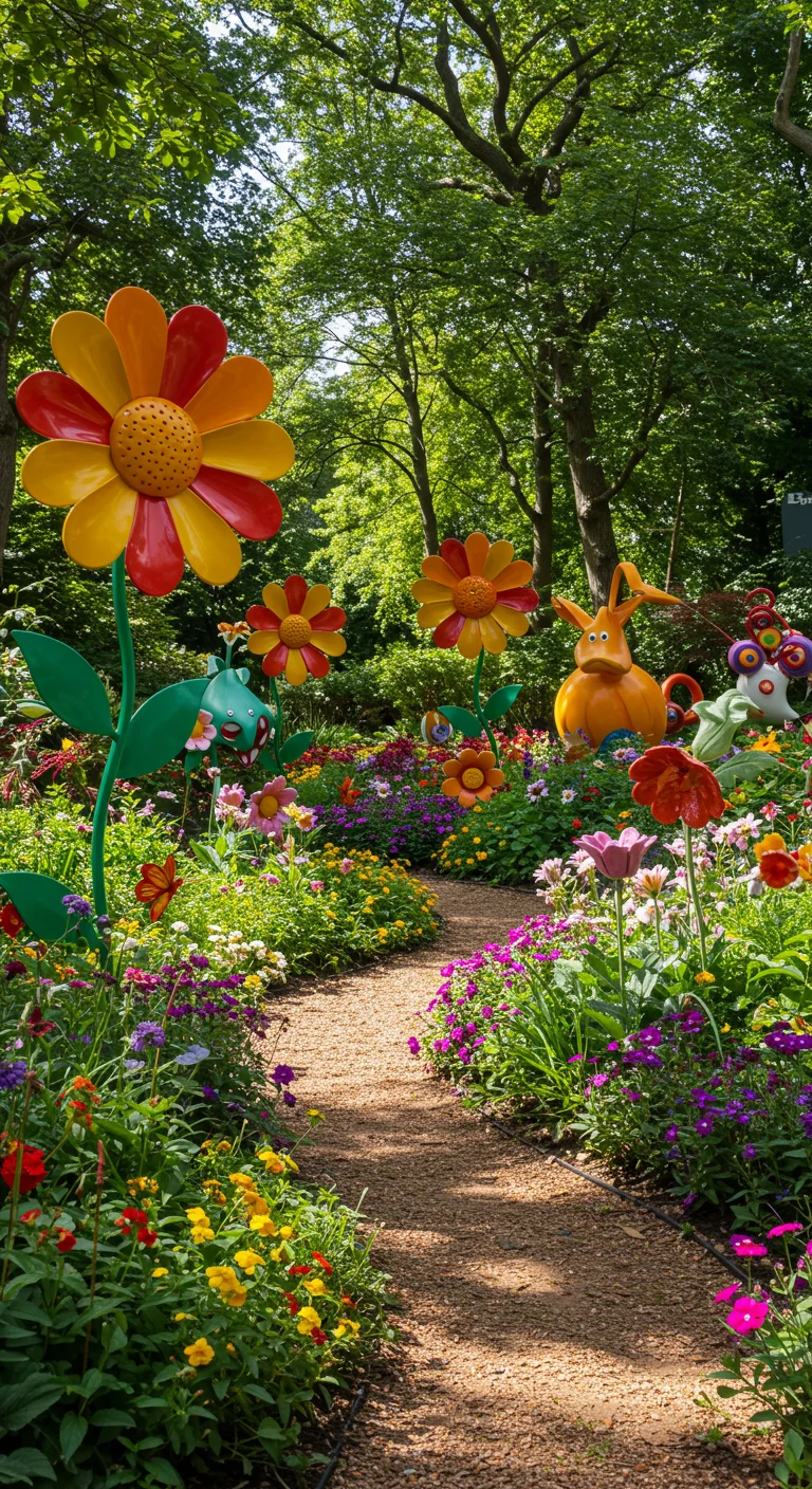 24. Whimsical Sculptures: Focal Points that Inspire
