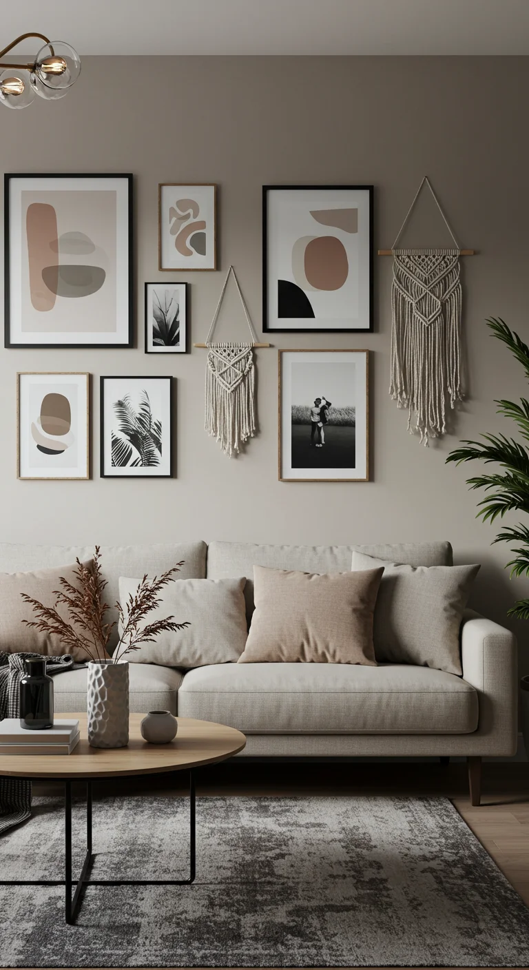 9. Artful Wall Décor: Choosing Pieces that Enhance Neutral Tones