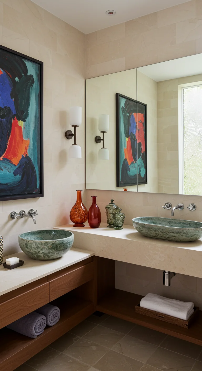 12. Artistic Touches: Featuring Bold Artwork and Decor