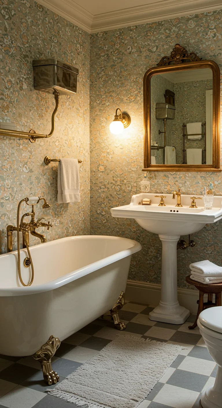15. Vintage Vibes: Retro-Inspired Bathroom Designs