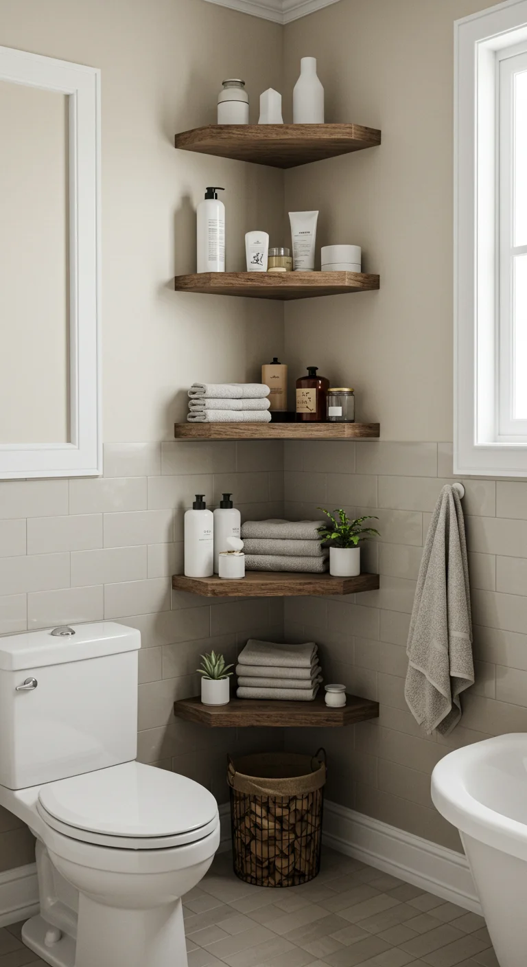 10. Corner Shelves: Unutilized Spaces No More
