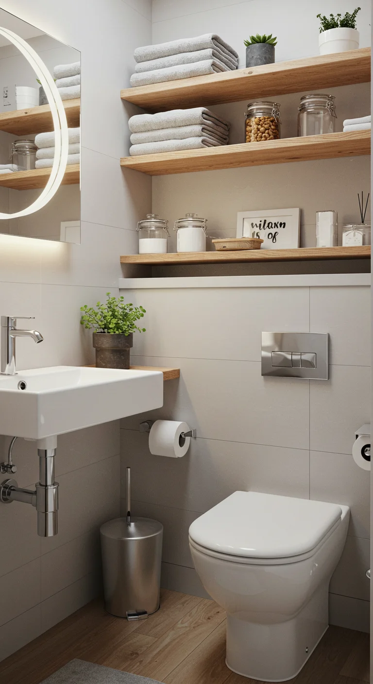 13. Over-the-Toilet Storage: Utilizing Vertical Space