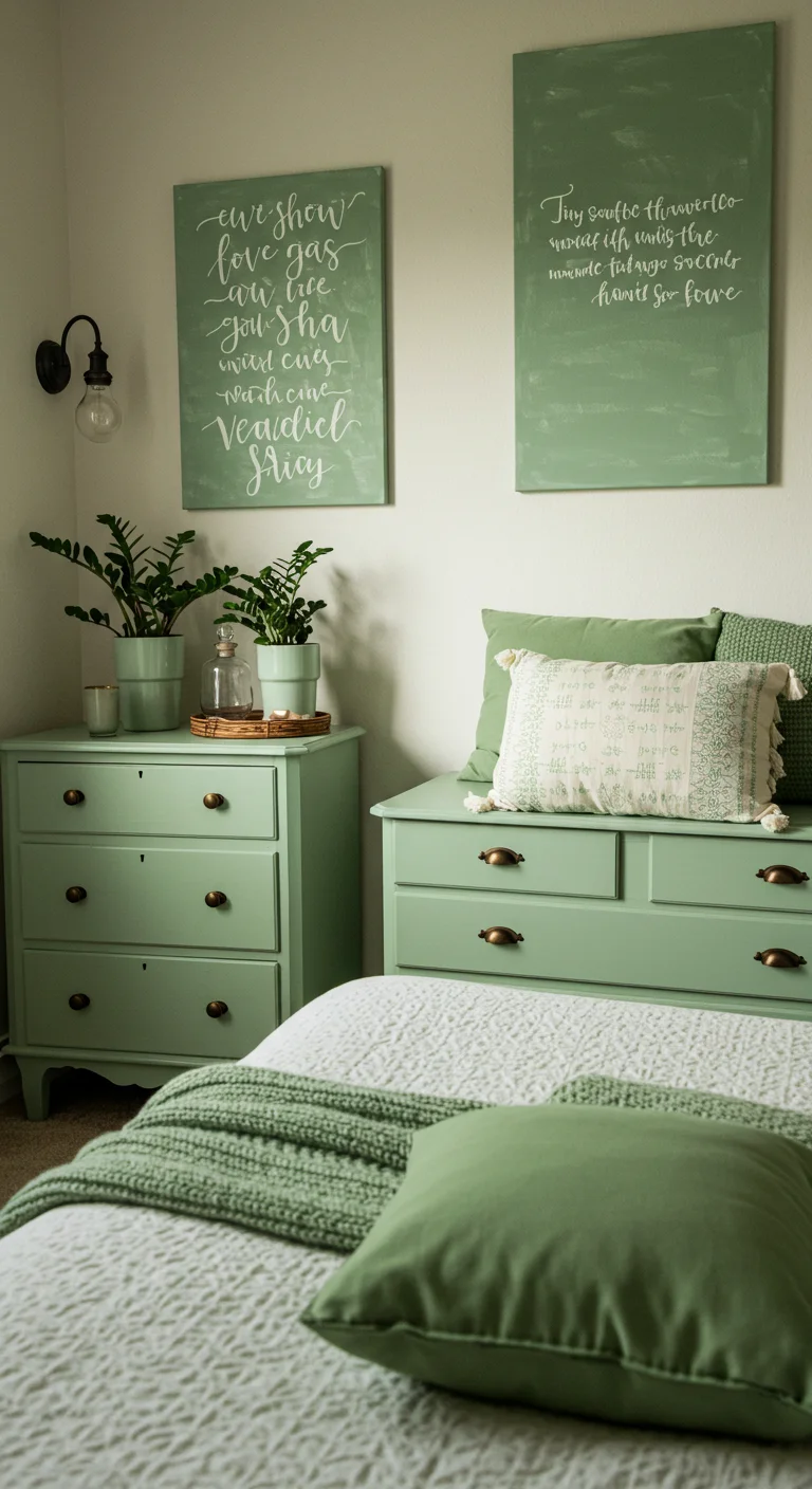 23. Personal Touch: DIY Sage Green Decor Projects