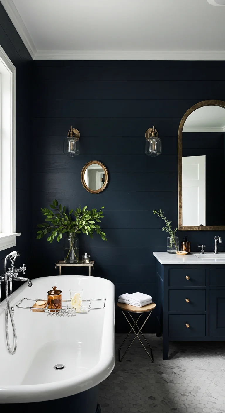 4. Bold and Beautiful: Dark Shiplap for a Dramatic Effect