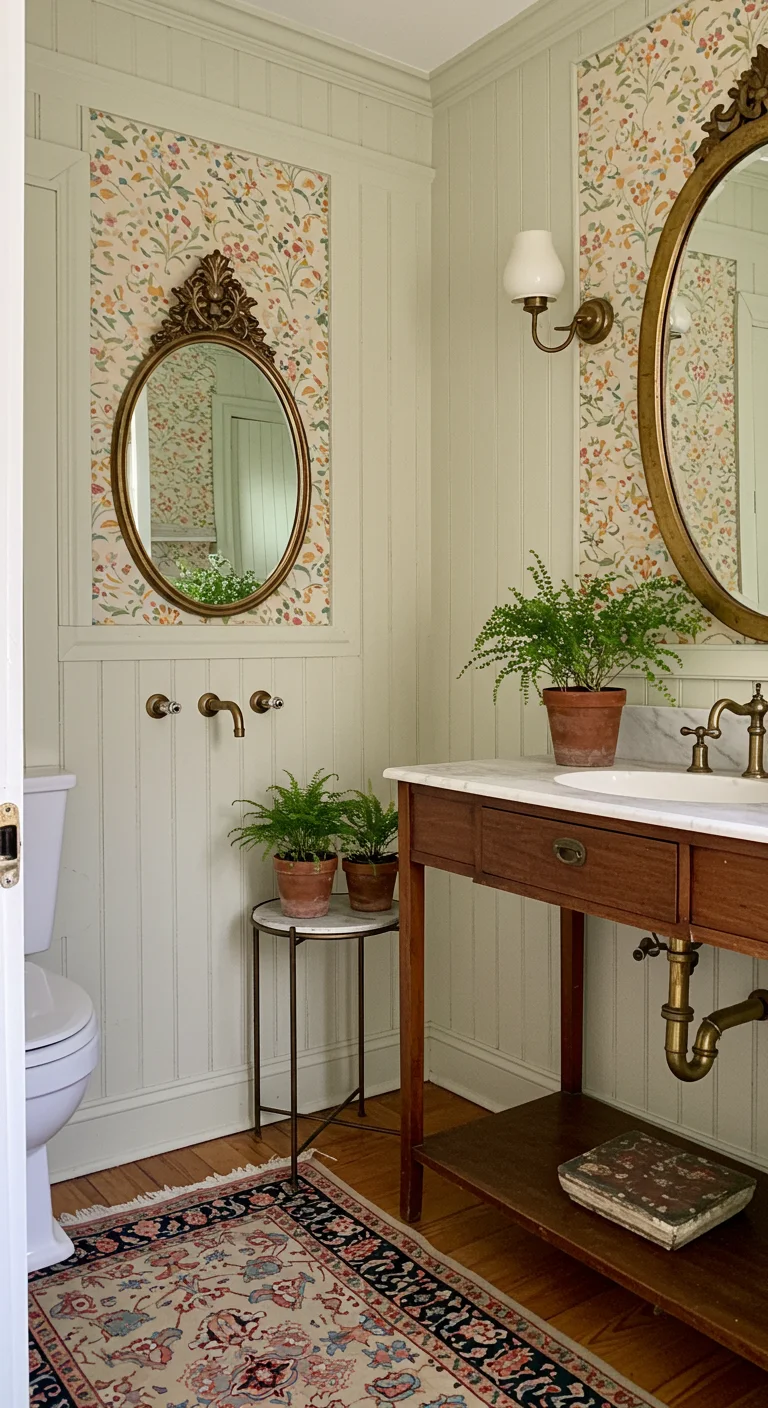 5. Vintage Flair: Retro Patterns with Shiplap Accents