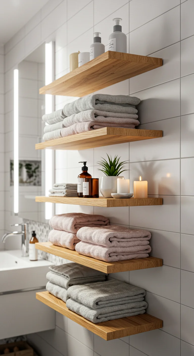 1. Floating Elegance: The Magic of Wall-Mounted Shelves
