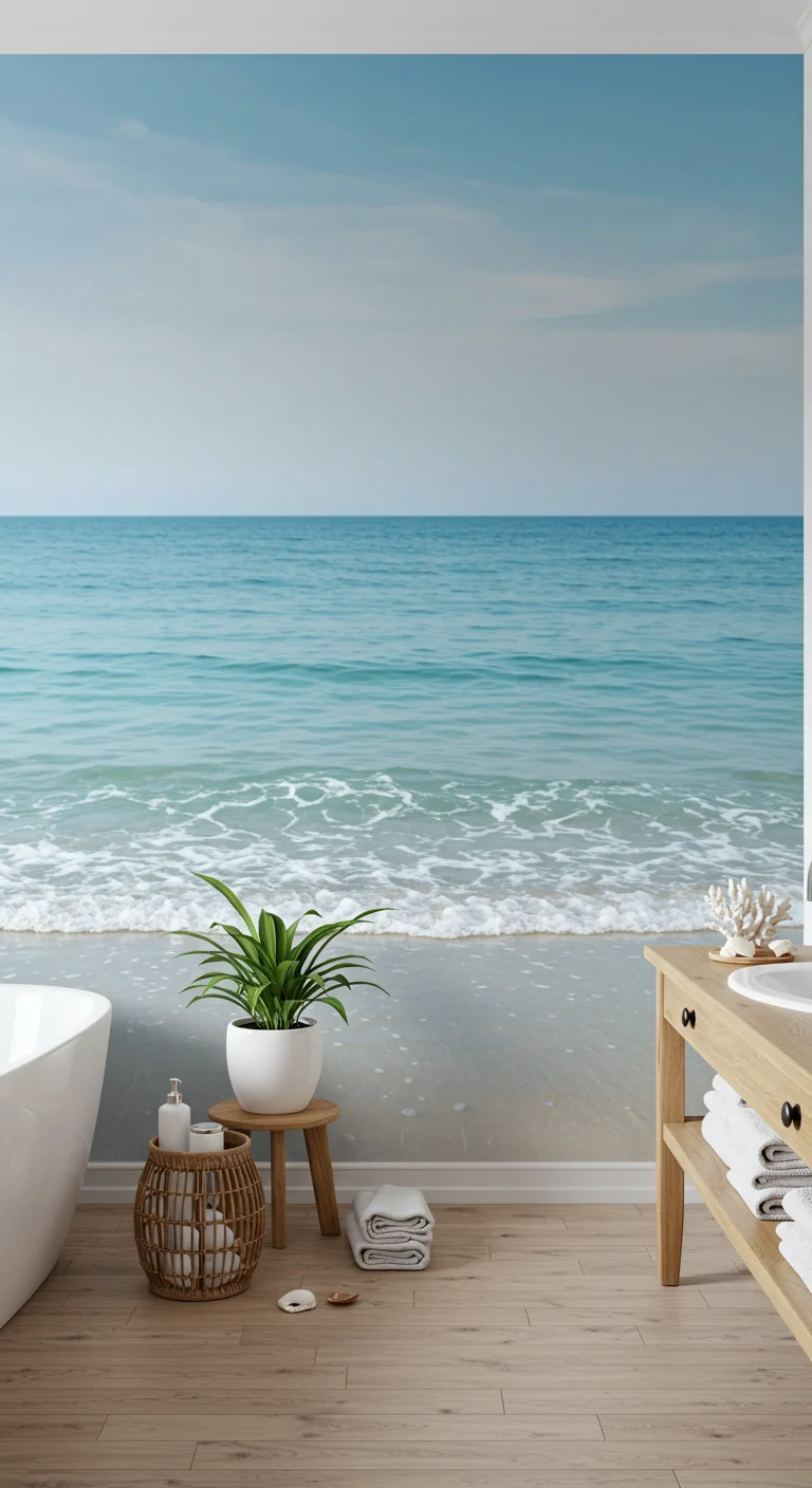 4. Serenity in Blue: Ocean-Inspired Murals