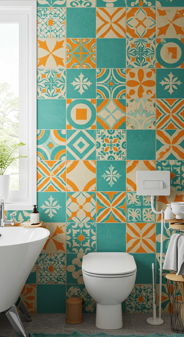 6. A Splash of Color: Vibrant Tile Patterns
