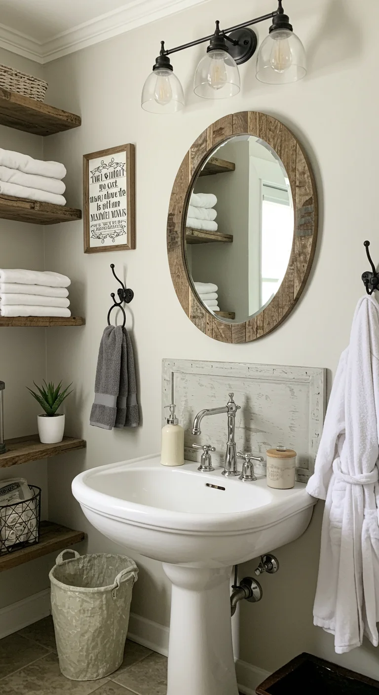 7. Rustic Elegance: Farmhouse-Style Wall Decor