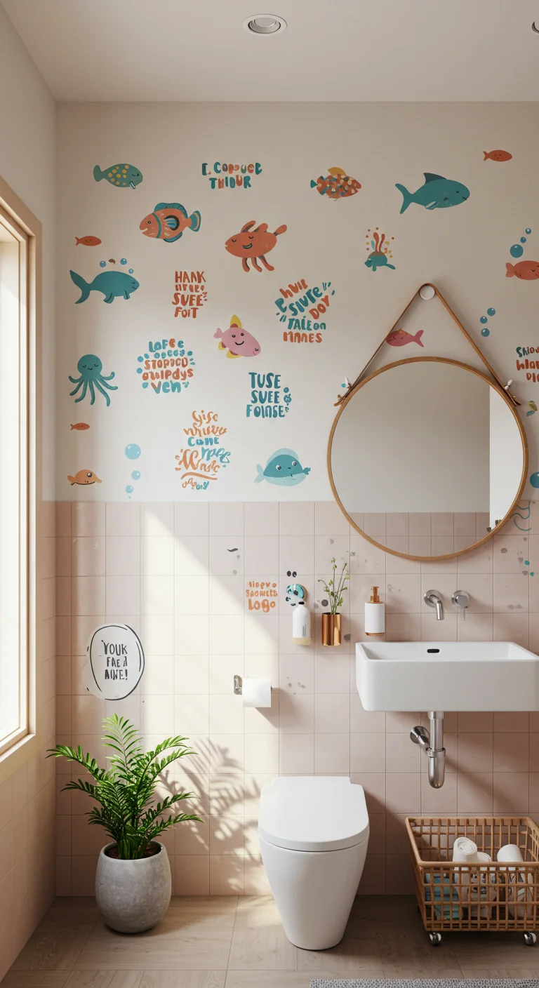 9. Whimsical Touch: Fun and Quirky Wall Decals