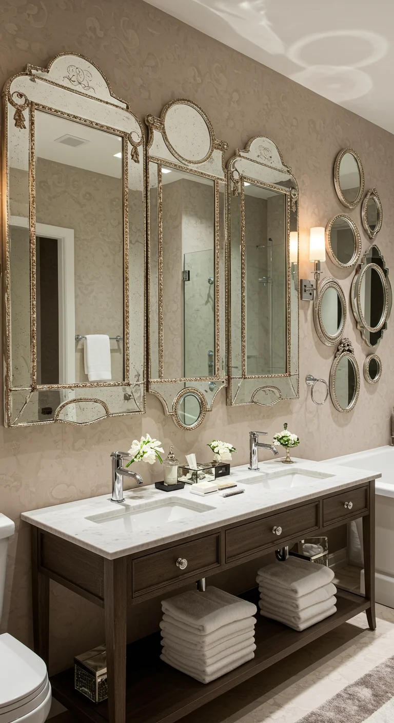 10. Luxurious Feel: Elegant Mirrors as Art