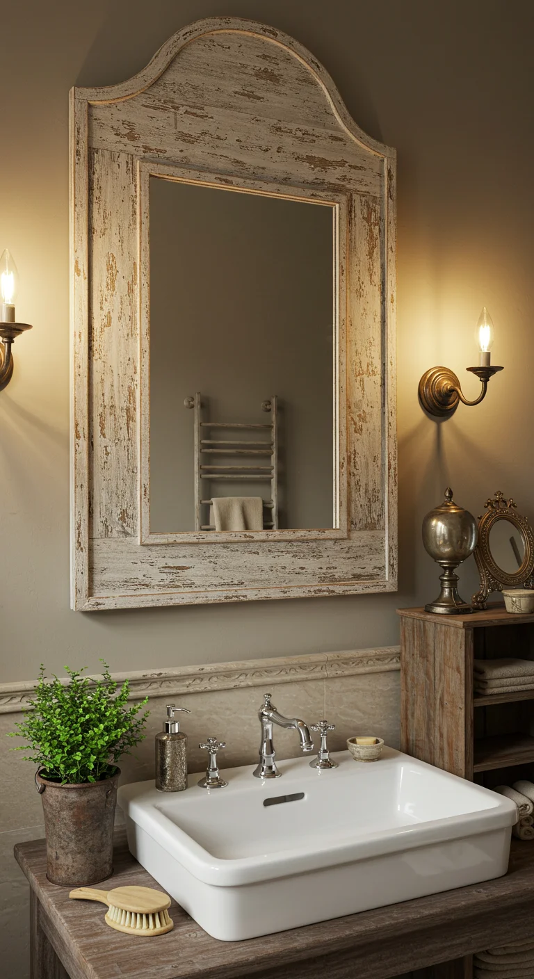 19. Embrace the Past: Vintage Framed Mirrors