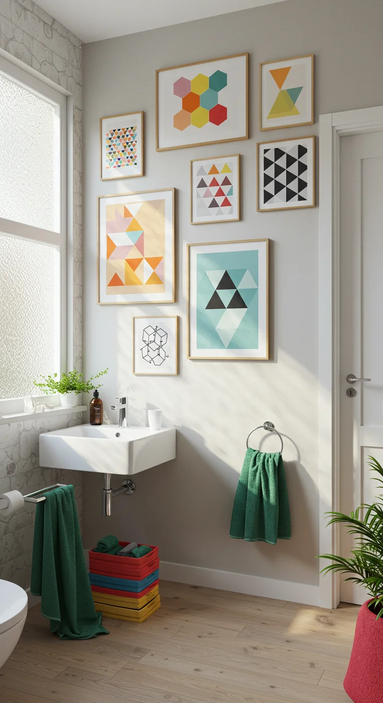 20. Playful Patterns: Geometric Wall Art
