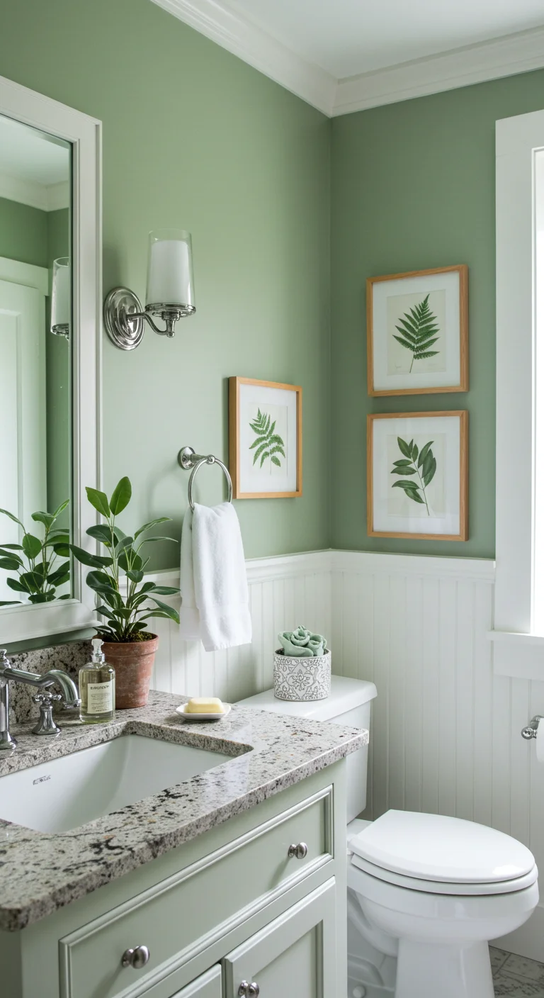 5. Nature’s Touch: Calming Sage Greens