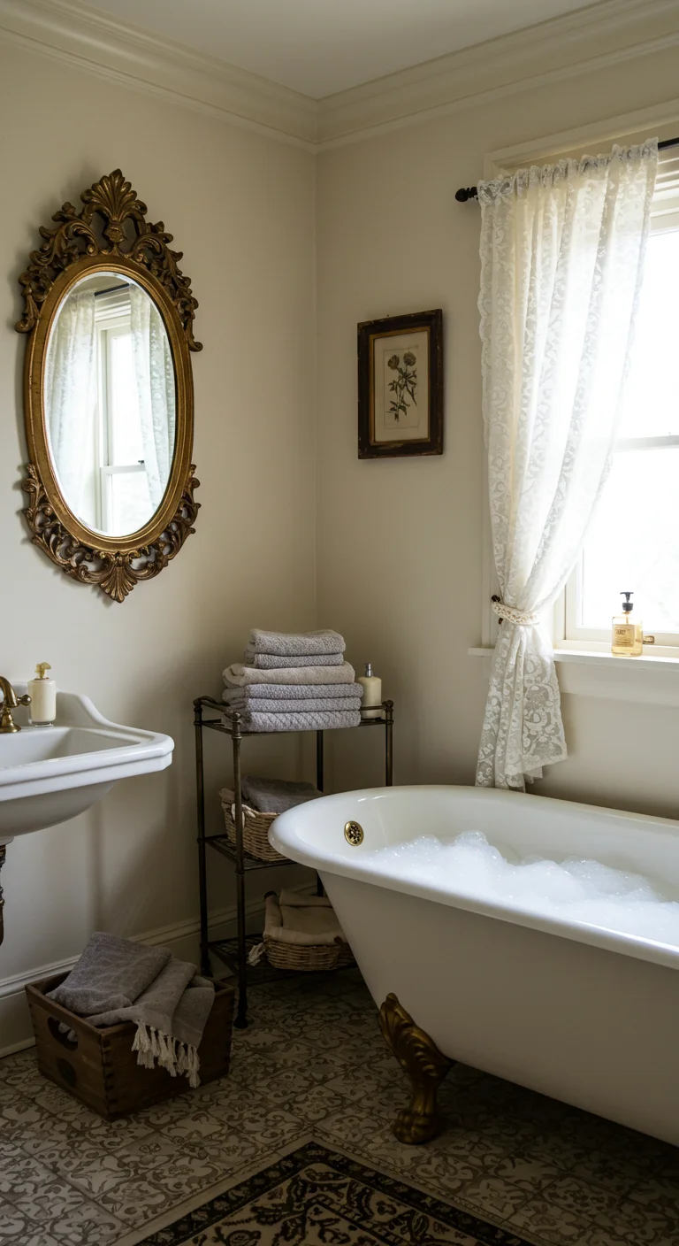 8. Vintage Charm: Timeless Creamy Beiges