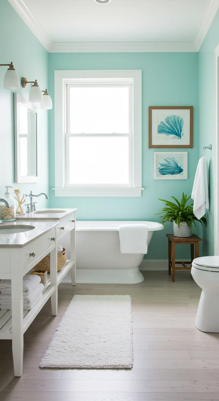 11. Coastal Escape: Light Aqua Refresh