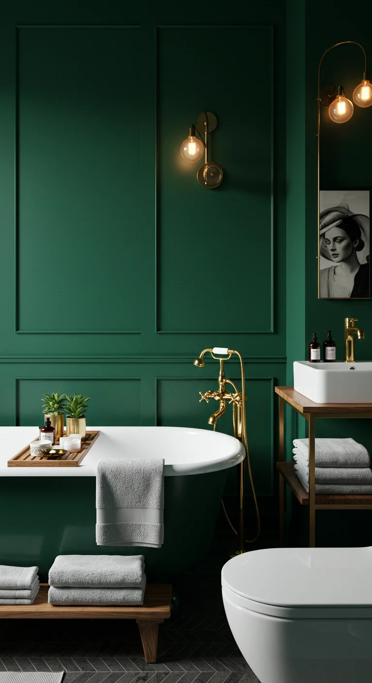 13. Jewel Tones: Lush Emerald Green