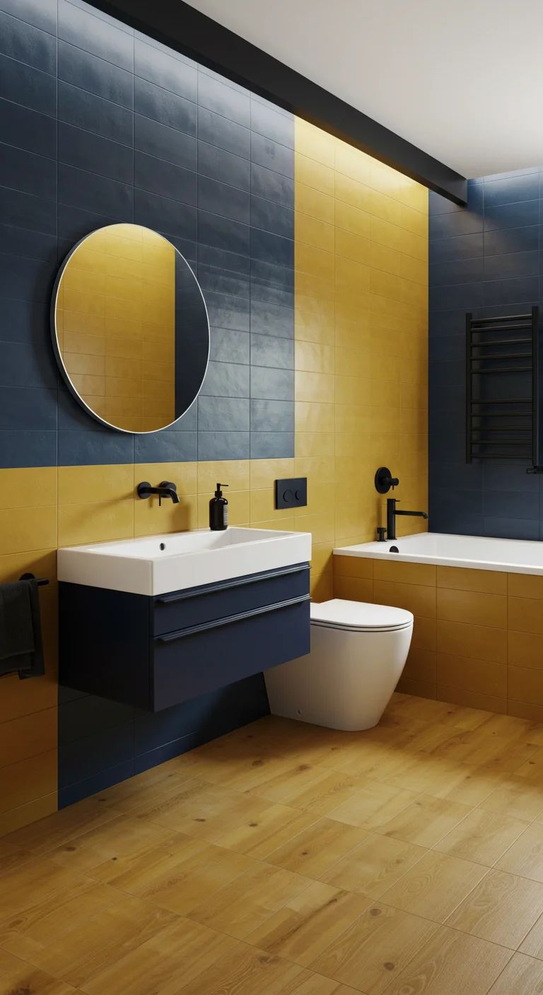 17. Color-Blocked Designs: Playful Contrasts for Modern Spaces