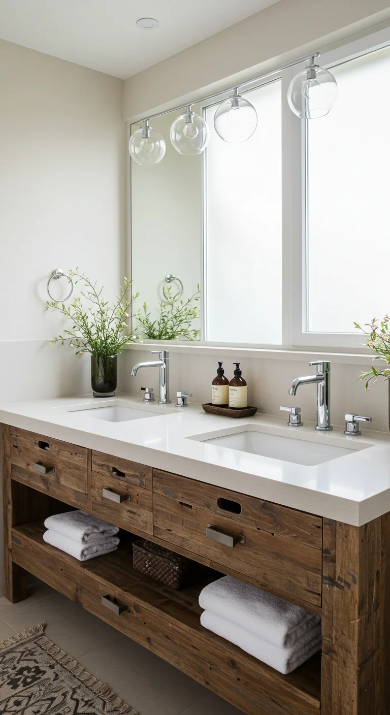 9. Two for One: Double Sink Vanities for Shared Spaces