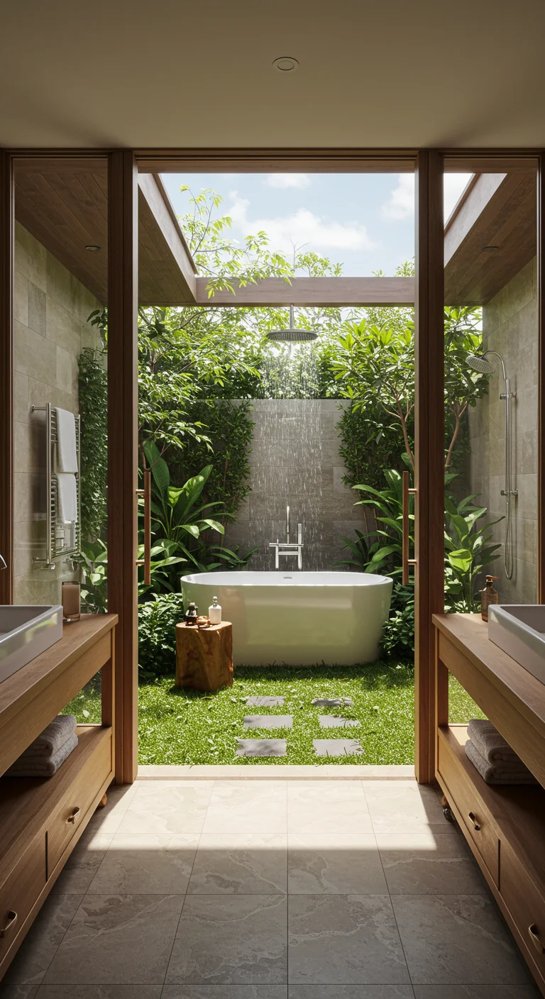 19. Outdoor-Inspired Bathrooms: Blurring the Lines
