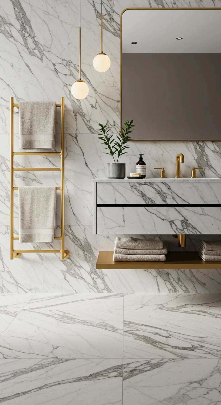 8. Luxurious Marble: Elevating Your Bathroom Aesthetics