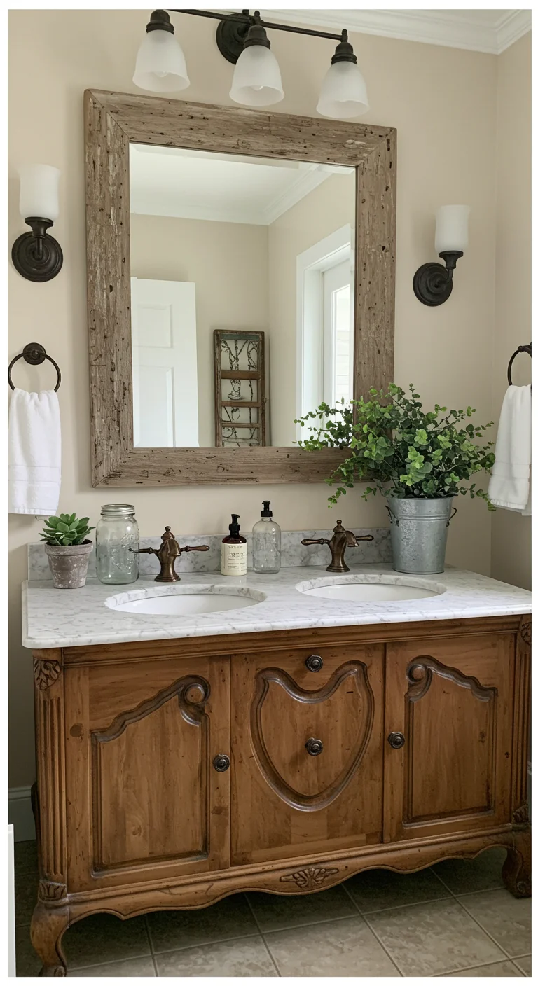 2. Vintage Vanities: Timeless Charm for Your Bath