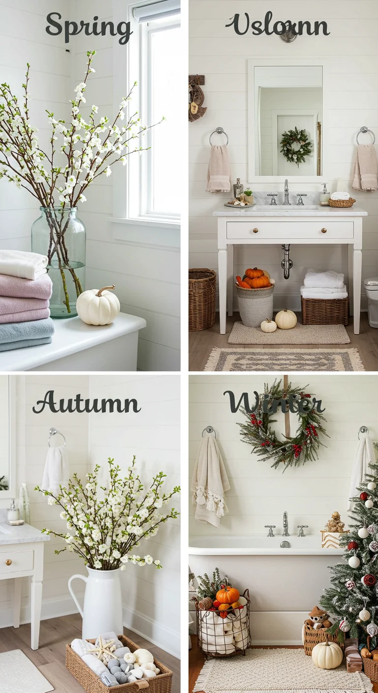 22. Seasonal Touches: Updating Your Bathroom Year-Round