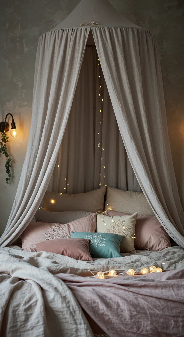 4. Canopy Dreams: Elevate Your Bed with Drapery