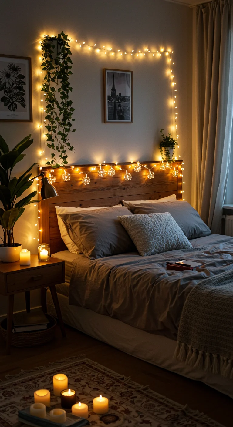 9. Whimsical Details: Fairy Lights for a Touch of Magic