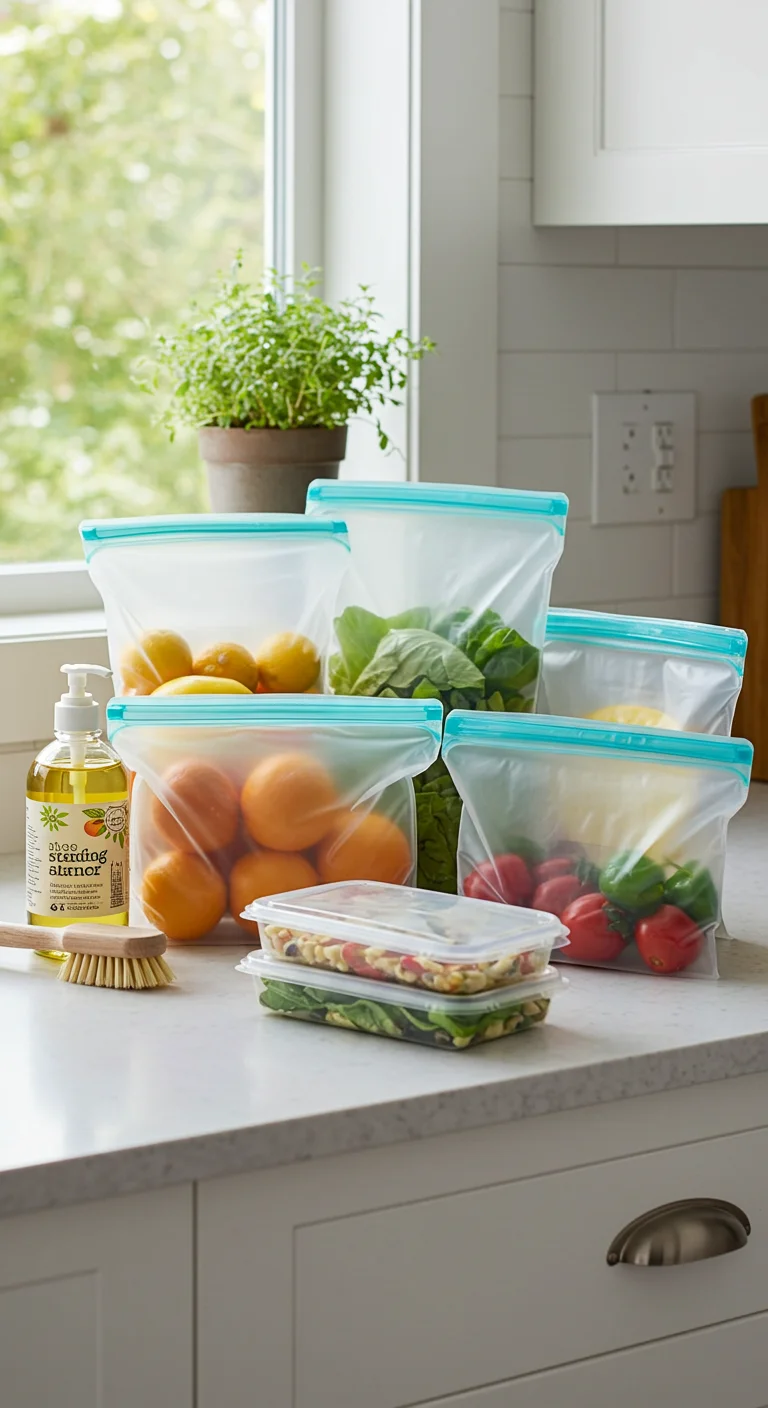 12. Reusable Food Storage Bags: Eco-Friendly Convenience