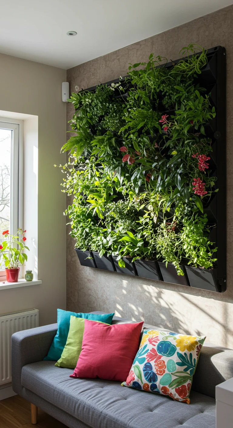 2. Vertical Gardens: Bringing Nature Indoors