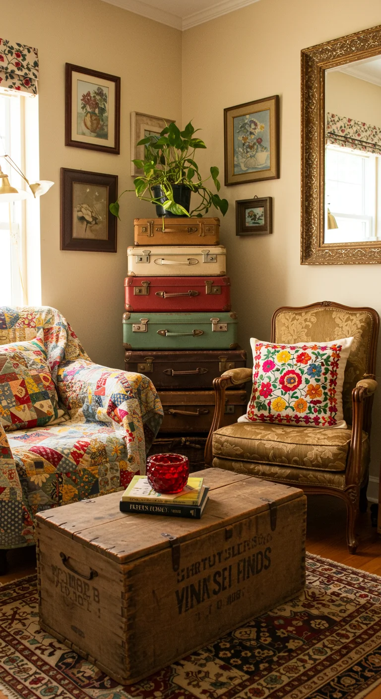 13. Repurposed Vintage Finds: Unique Touches for Your Decor