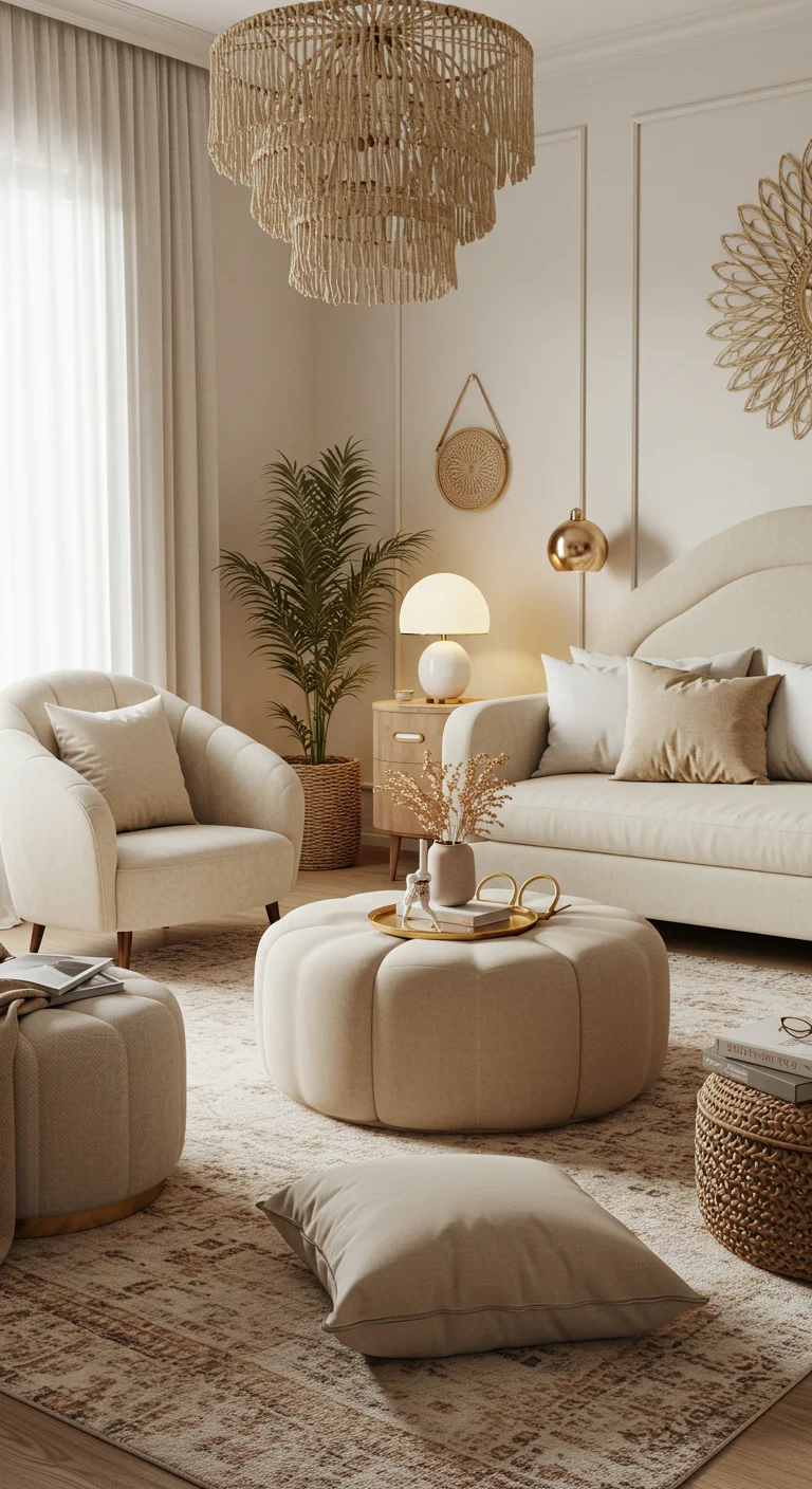 14. Soft Curves: Furniture That Softens the Space