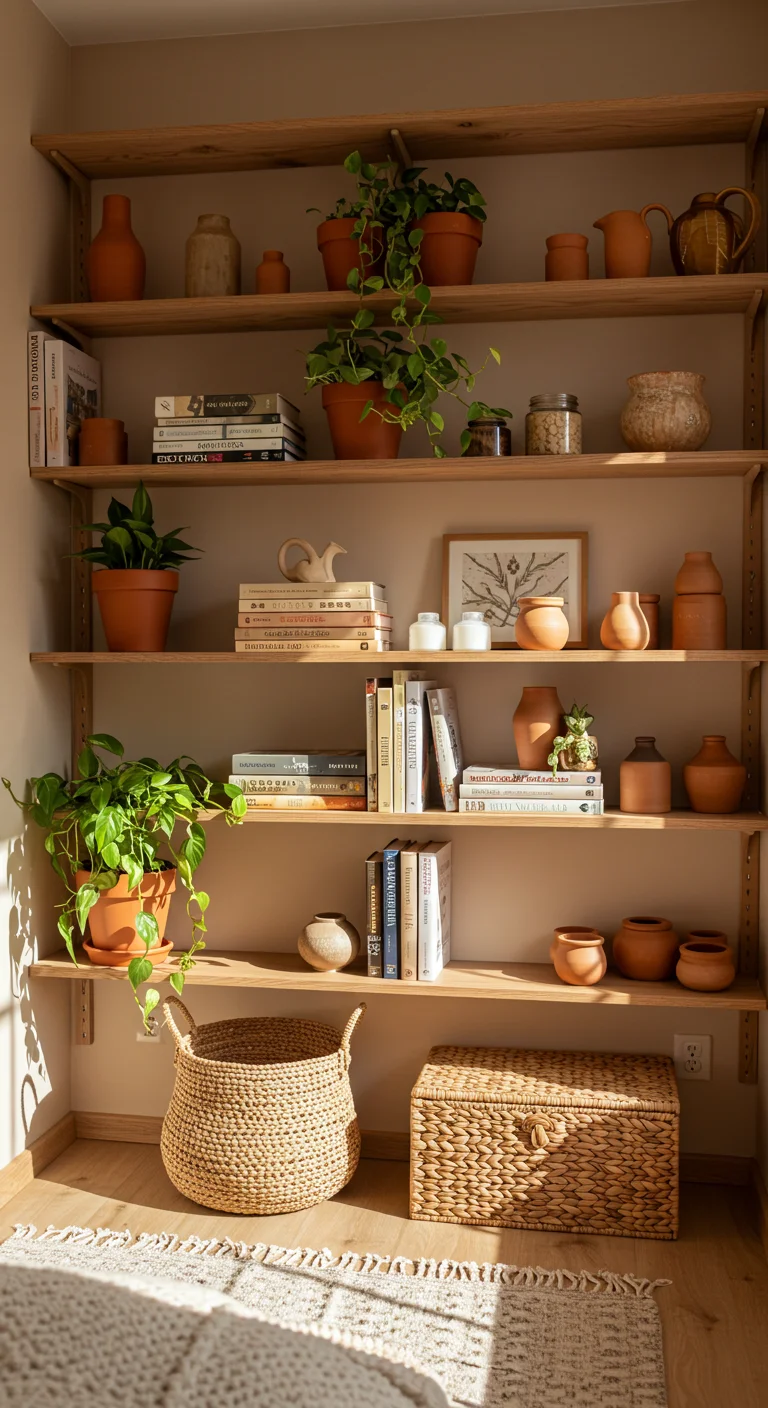 17. Open Shelving: Displaying Your Treasures