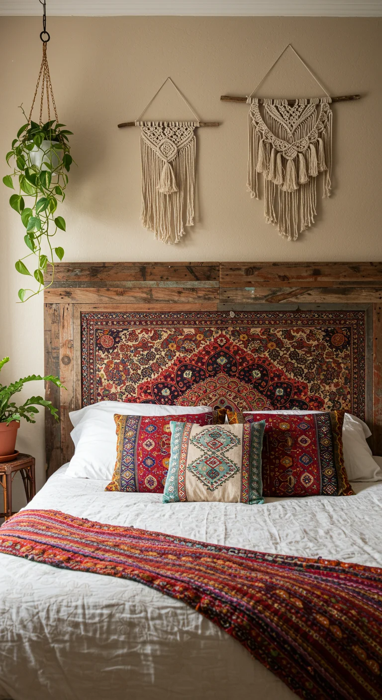 24. Artistic Headboards: Making a Bold Statement