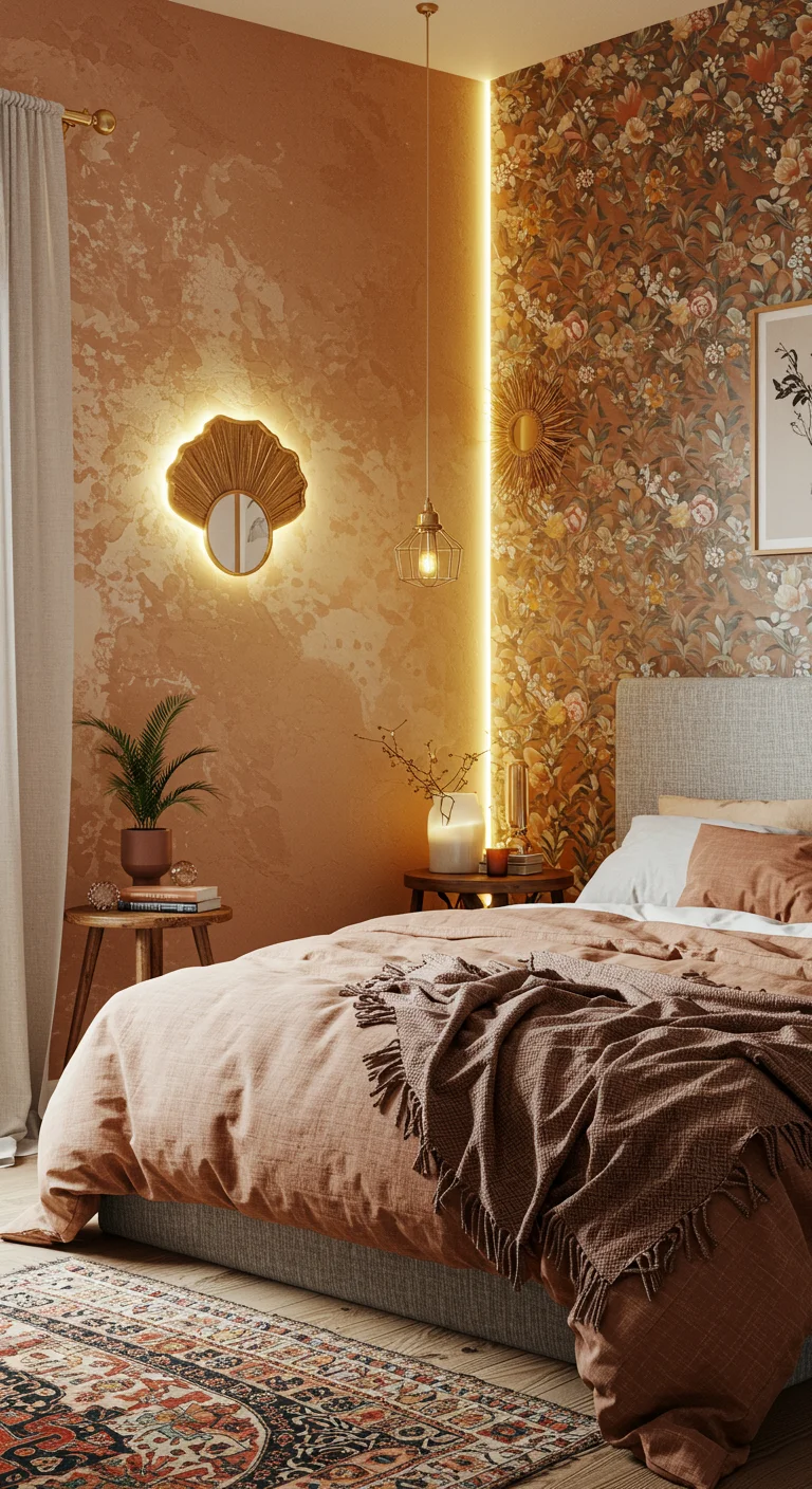25. Textured Walls: Exploring Paint and Wallpaper Ideas
