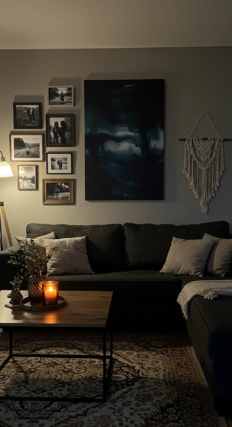9. Wall Art Wonders: Stunning Dark Boho Artwork Ideas