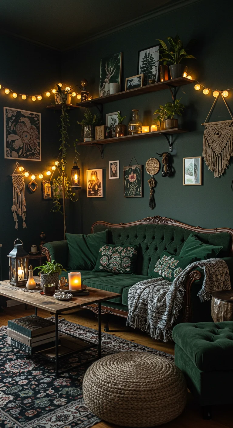 35. Personalizing Your Space: Making Dark Boho Truly Yours