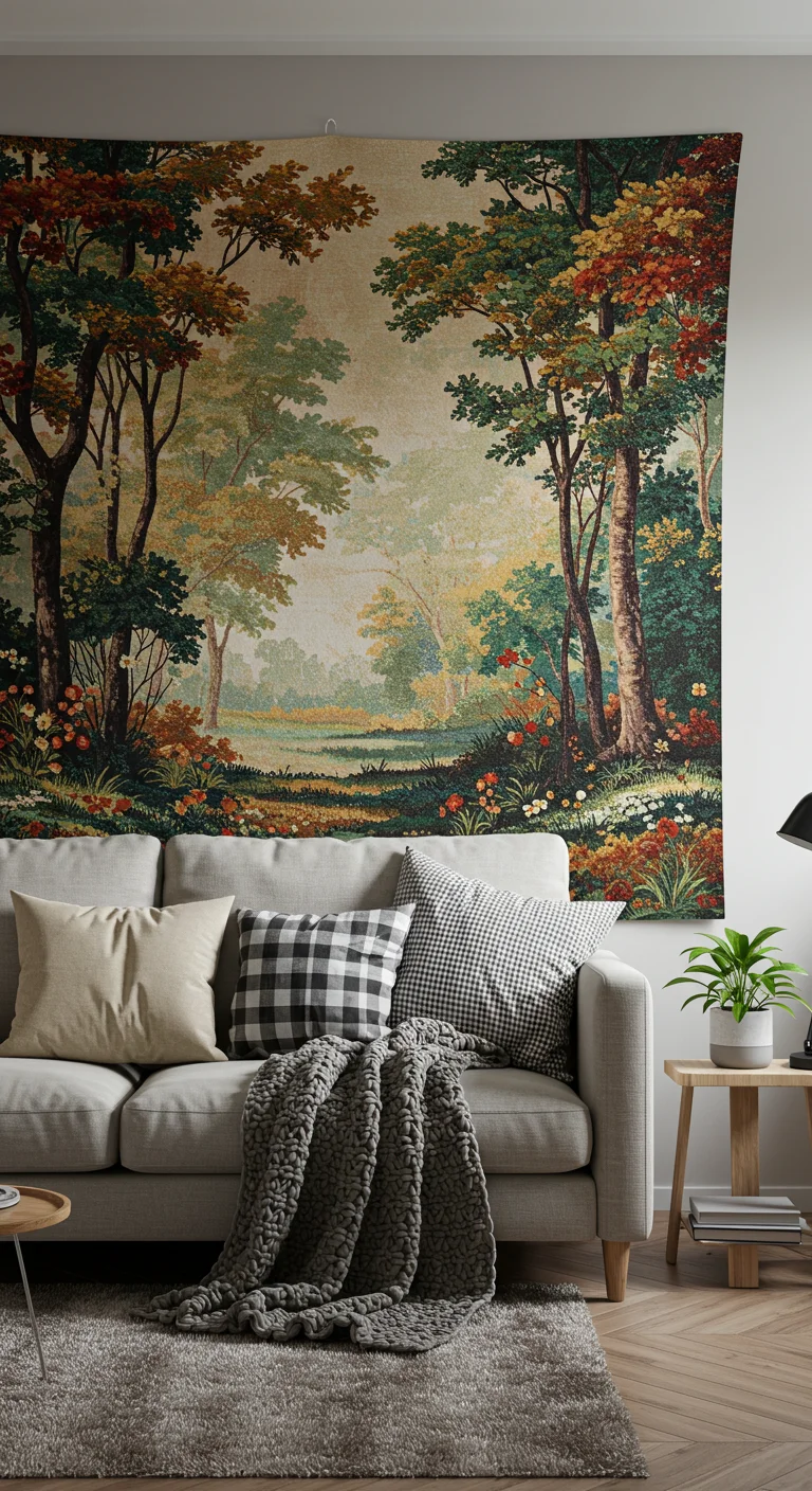 5. Tapestry Tales: Fabric Wall Hangings for Texture