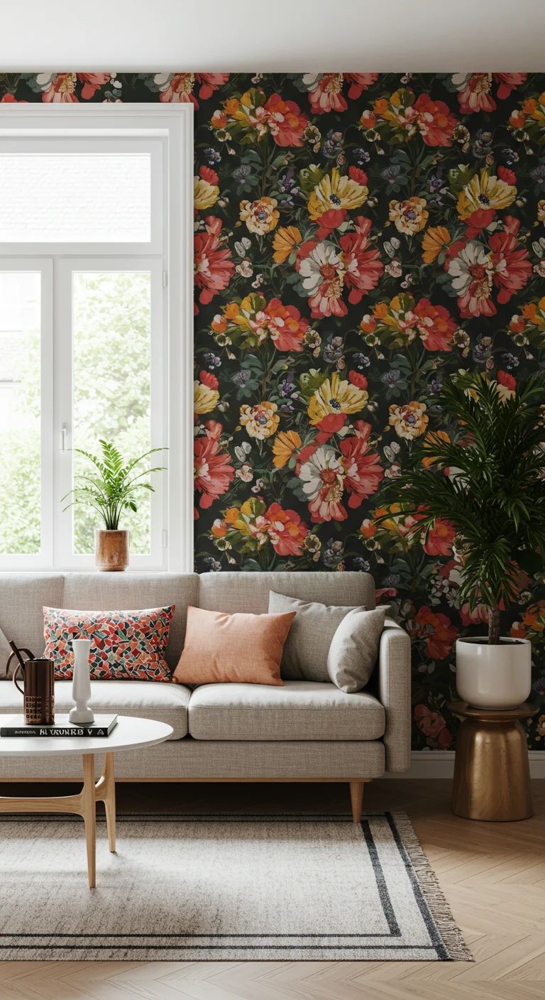 7. Bold Wallpaper: Make a Daring Statement